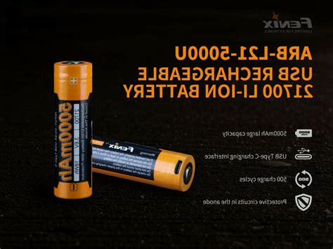 Fenix Arb L U Mah Rechargeable Battery W Built