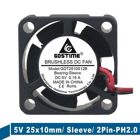 Pieces Lot Gdstime Brushless Dc Cooling Fan V X X Mm