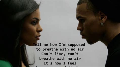 Jordin Sparks Feat Chris Brown No Air Lyrics Youtube