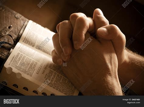 Praying Hands On Open Image & Photo (Free Trial) | Bigstock