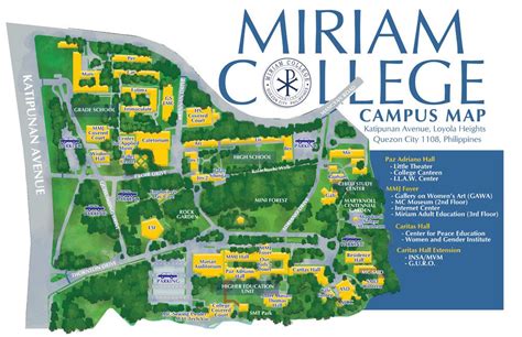 Miriam College Campus Map - Dakota Map