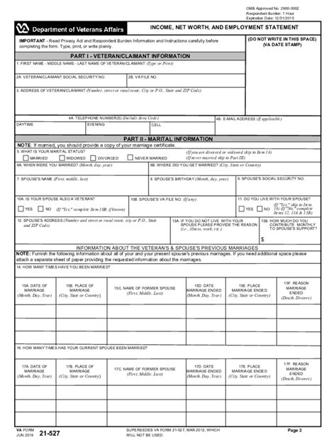 2012 2023 Form VA 21 527 Fill Online Printable Fillable Blank