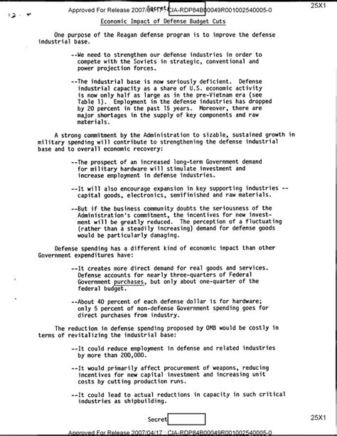 Economic Impact Of Defense Budget Cuts Documentcloud