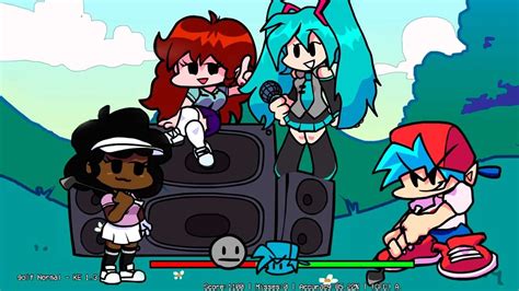 Jugando Golf Vs Carol Y Hatsune Miku Friday Night Funkin Minigame Fnf