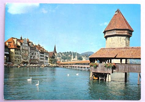 Luzern Kapellbrücke mit Wasserturm Kaufen auf Ricardo