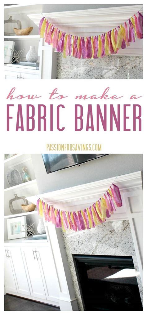 How To Make A Fabric Banner Passion For Savings