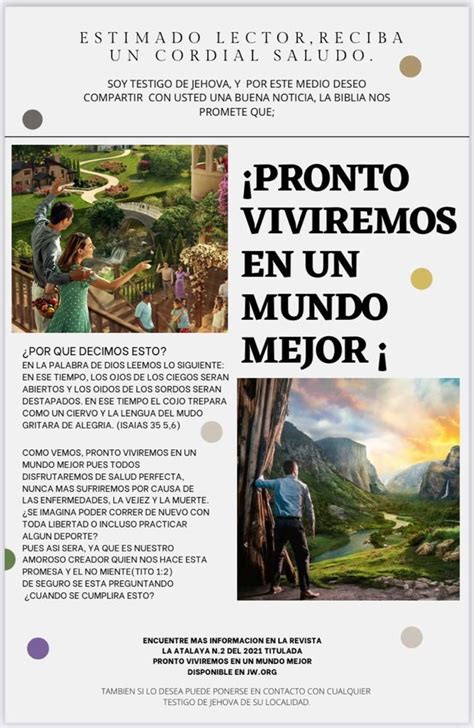 Ideas Para Campa A La Atalaya No Pronto Viviremos En Un Mundo