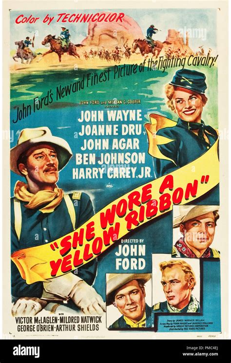 John Wayne She Wore A Yellow Ribbon Rko 1949 Poster File Reference