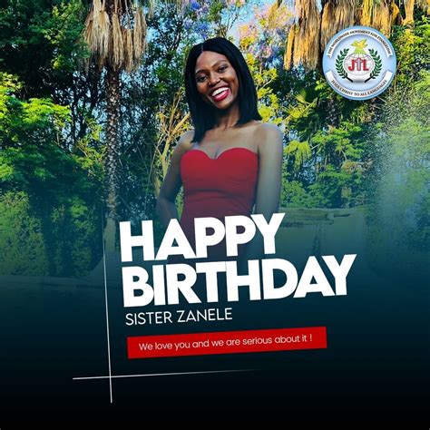 Happy Birthday Zanele 🥳 It Jtl Ministries South Africa