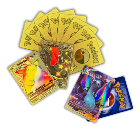 Kit 30 Cartas Pokémon Metalizadas Charizard Vmax 550 Hp