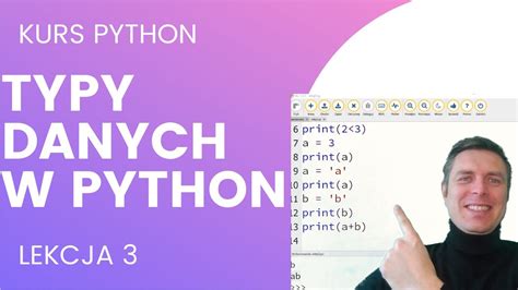 Podstawowe Typy Danych W Python Kurs Szko A Podstawowa Youtube