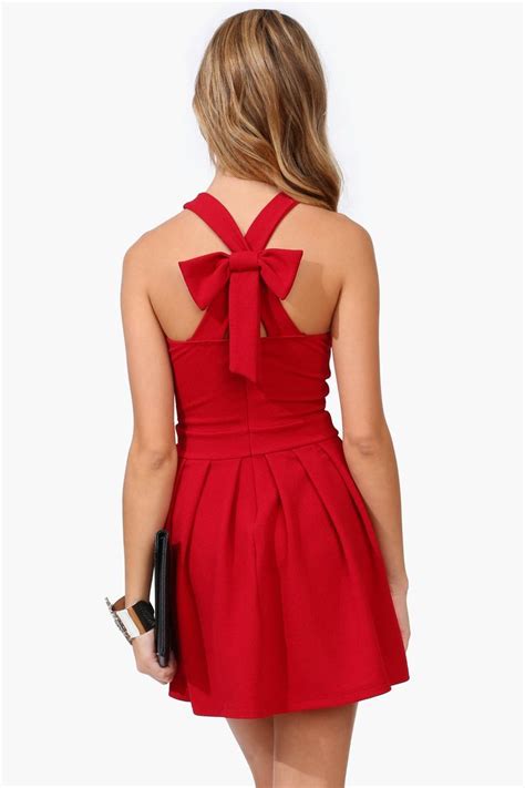 Red Dress Trendy Dresses Dresses Red Bow Dress