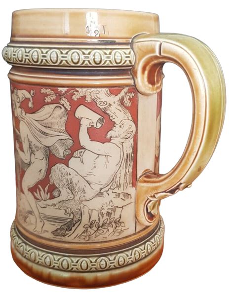 Villeroy Boch Bierkrug Historismus Mettlach Bacchus L Nr