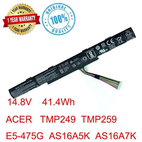 Original AS16A5K AS16A7K AS16A8K Laptop Battery for Acer Aspire E15 E5 ...