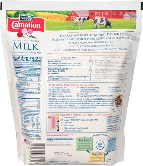 Carnation Nonfat Dry Milk Powder Nutrition Facts | Besto Blog