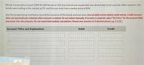 Solved Novak Corporation Issued 2 000 1 000 Bonds At 103 Chegg