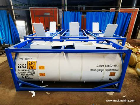 Wholesale T14 Sulfuric Acid Tank Container Steel Lined LDPE In Chinese