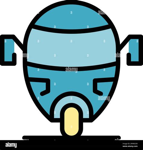 Tuktuk Tricycle Icon Outline Vector Indian Bike Asia Tuk Color Flat