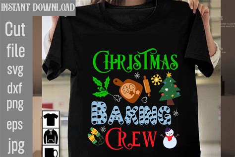 Christmas Baking Crew Svg Cut File Graphic By Simacrafts Creative Fabrica