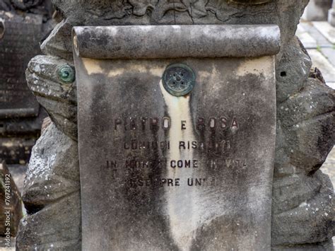 FLORENCE ITALY MARCH 23 2024 The Monumental Cemetery Of The Porte