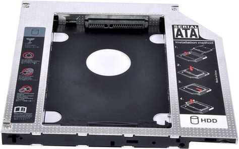 Universal 127mm Sata To Sata 2nd Ssd Hdd Hard Drive Caddy Case Adapter