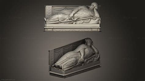 Statues Antique And Historical Tomb Of Bishop STKA 0646 3D Stl