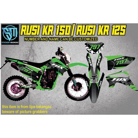 Rusi Kr Rusi Kr Full Body Decals Shopee Philippines