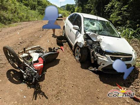 Jovem Morre Em Colis O Frontal Entre Carro E Moto No Interior De Nova