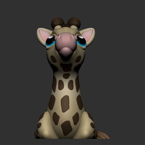 Stl File Cute Giraffe No Supports 🦒・3d Printer Model To Download・cults