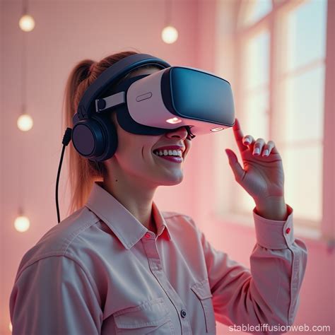 Immersive Virtual Reality Experience Stable Diffusion Online