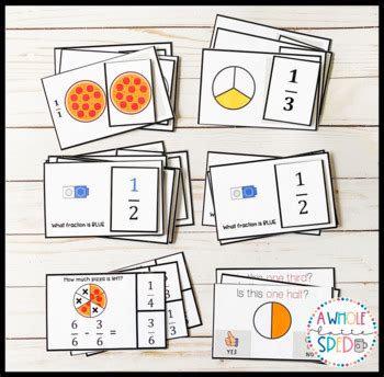 Fractions Task Card Bundle Special Education Adapted Set By A Whole