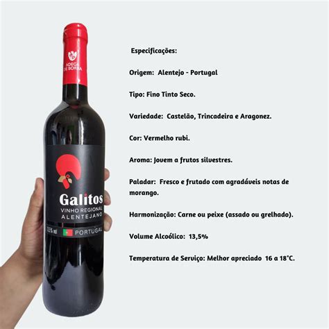 Galitos Alentejano Castelão Trincadeira e Aragonez Vinho Fino