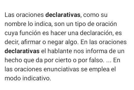 Ejemplos De Oraciones Declarativas Compuestas Brainly Lat