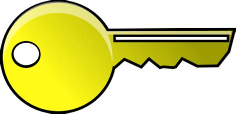 Key Yellow Clip Art At Vector Clip Art Online Royalty Free