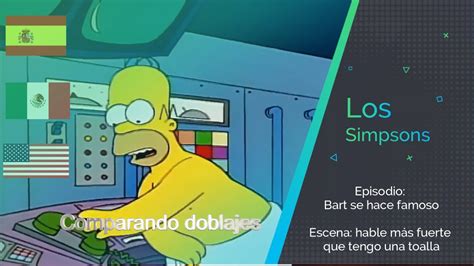 Los Simpsons Hable Mas Fuerte Que Tengo Una Toalla Homero YouTube