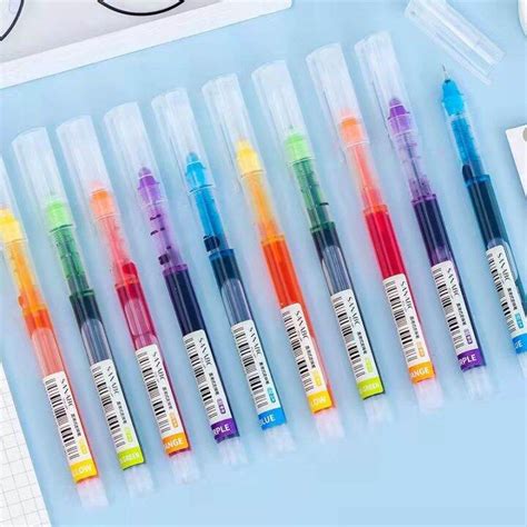 Straight Liquid Rollerball Gel Gel Pen 05 Needle Tube Quick Dry