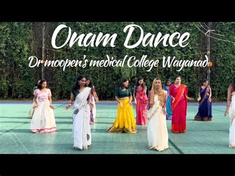 Medical College Onam Flashmob Dance Dr Moopen S Medical College Wayanad