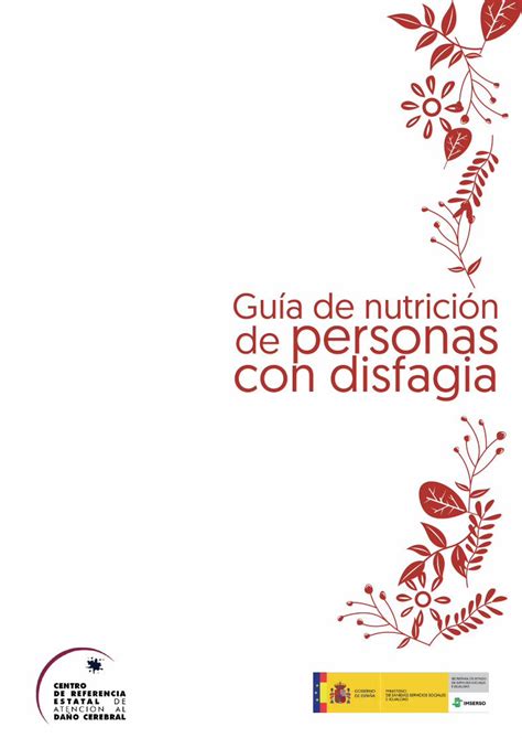 Pdf Guía De Nutrición De Personas Con Disfagiala Disfagia Es La Alteración O Dificultad En El