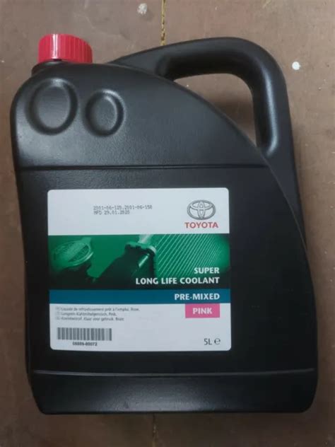 Genuine Toyota Super Long Life Coolant Antifreeze Pink L Litres Pre