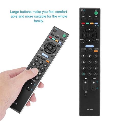 Universal Replacement Hd Lcd Tv Remote Control For Sony Rm 715A Rm 836