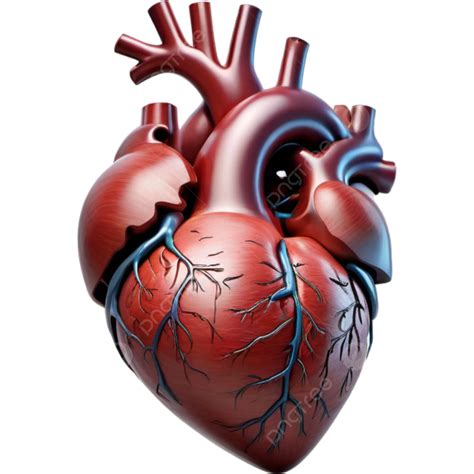 Realistic Human Heart Illustration Design Human Heart Png