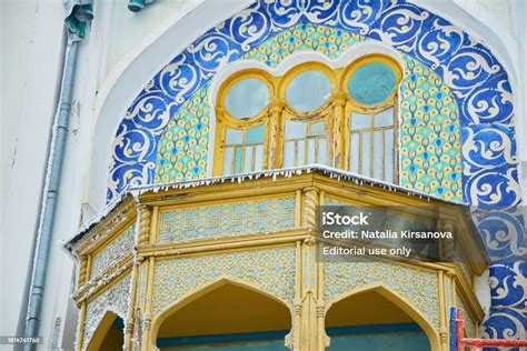 A City Covered With Snow And Ice Palace Of The Emir Of Bukhara In Frost