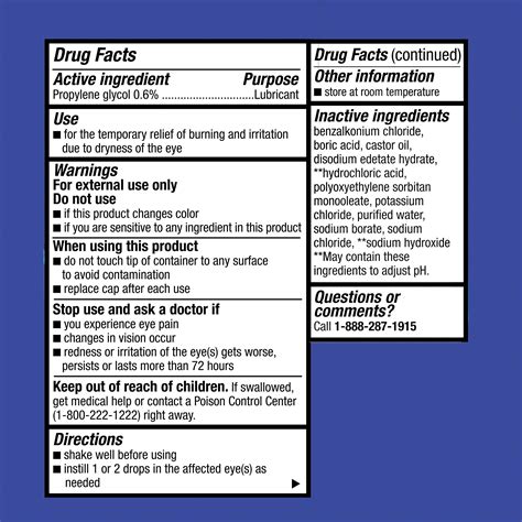 Equate Restorative Performance Propylene Glycol Lubricant Eye Drops 05 Fl Oz