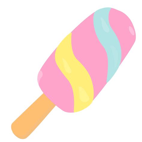 Diseño De Concepto De Estilo Plano De Helado De Dibujos Animados De Helado Colorido 15100947 Png