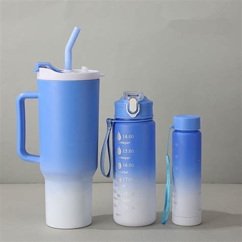 Kit Garrafa Agua Squeeze Gal O Adesivos Lembretes Beber Agua