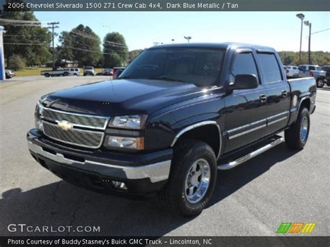 Dark Blue Metallic 2006 Chevrolet Silverado 1500 Z71 Crew Cab 4x4 Tan Interior Gtcarlot