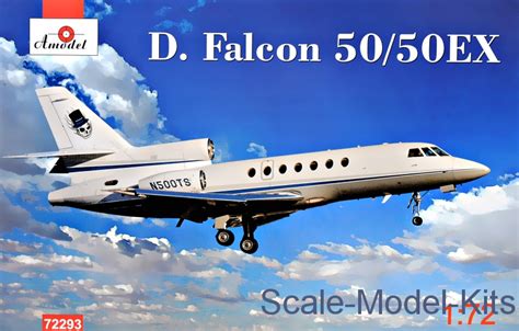 Dassault Falcon 50 50ex Amodel Plastic Scale Model Kit In 1 72 Scale Amodel 72293 Scale Model