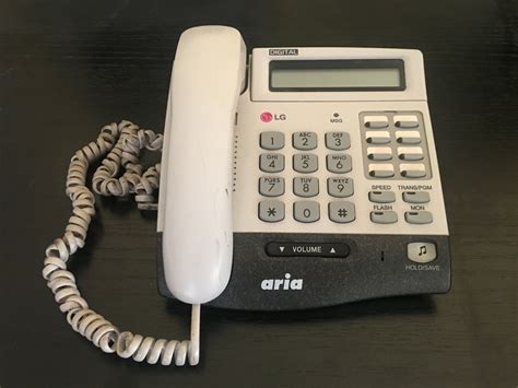 LG Aria LKD 30D Corded Handset Phone White Used Good Condition EBay