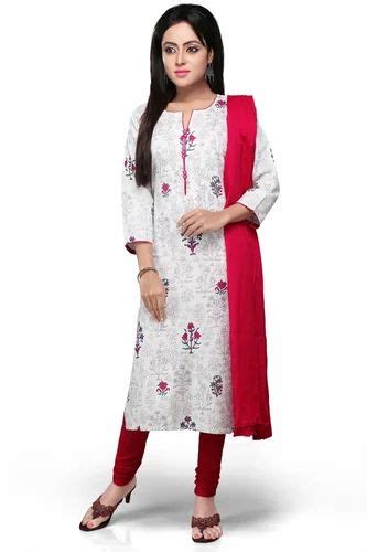 Off White Cotton Readymade Kameez With Legging At Rs New Items