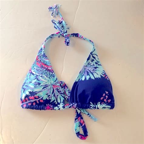 Lilly Pulitzer Swim Lilly Pulitzer Triangle Halter Bikini Top 6